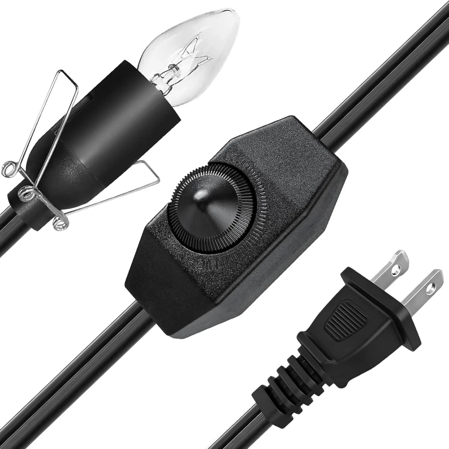 Zestiq Foods Himalayan Pink Salt Lamp Cord &amp; LED Bulb Replacement Kit, Dimmer Switch & LED Bulb