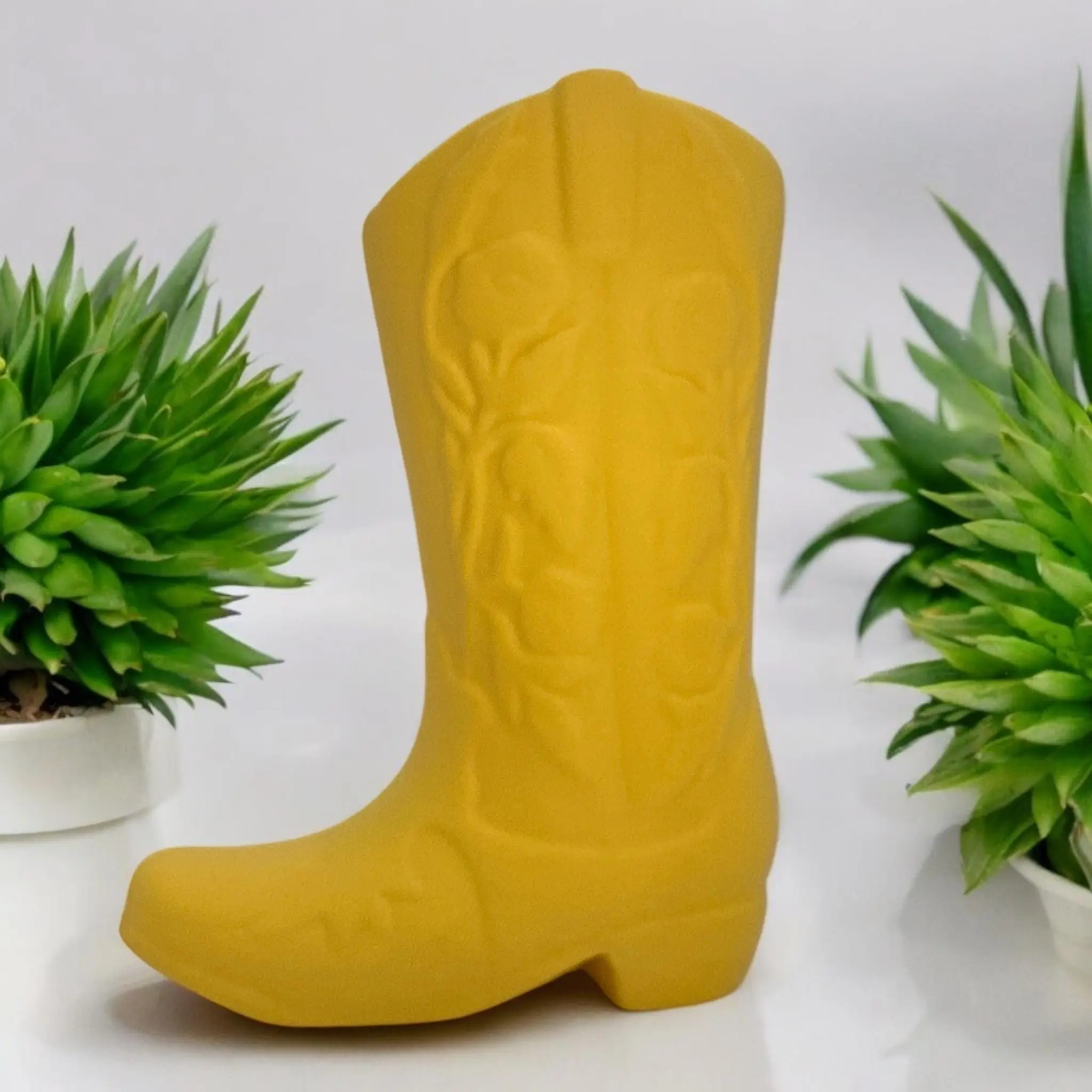 Cowboy Boot Vase – Rustic Western Decor