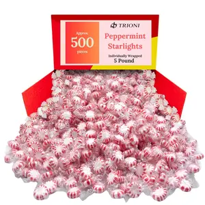 TRIONI Peppermint Mint Individually Wrapped Hard Candy 2, 3 & 5 LB