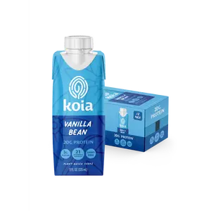 Koia Plant Based Protein Shake, 20g Protein, 3g Sugar, 6g Prebiotic Fiber, 21 Vitamins & Minerals, Meal Replacement Drinks, Dairy-Free, Gluten-Free, Non-GMO, 11 Fl Oz (Pack of 12)