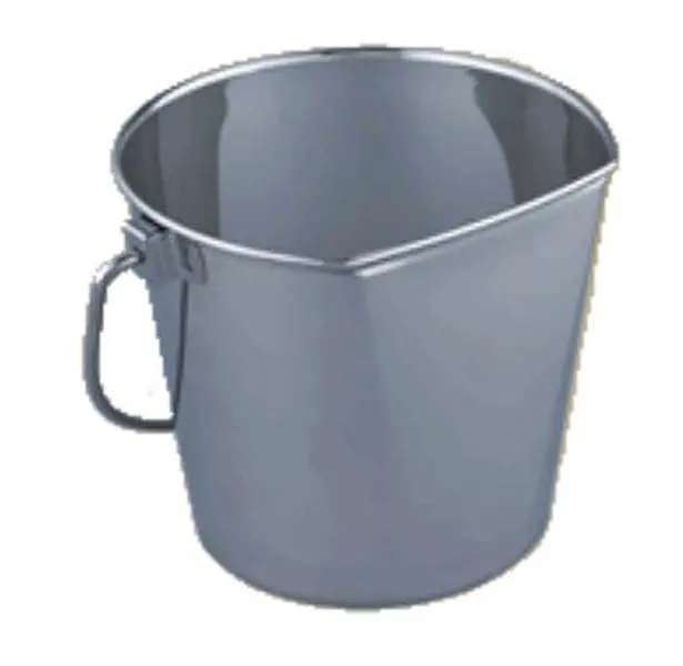 212 MAIN 4-Qt Stainless Steel Metal Bucket - Flat-Sided, Easy-Clean Cleaning Bucket for Home Care Supplies, 4 Quart
