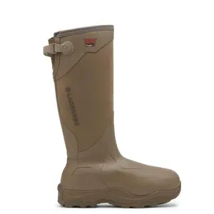 Alpha Agility Men's 17" 1200G Brown Boots, Heavy Insulated Waterproof Hunting Boots with Durable Grip, Outdoor Cold Weather Work Boots