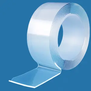 Premium Clear Nano Magic Tape, Reusable Removable Double Sided Adhesive Tape, Heavy Duty, Washable & Traceless, Multipurpose Tape For Wall Decor, Carpet, Photos, Tools & More