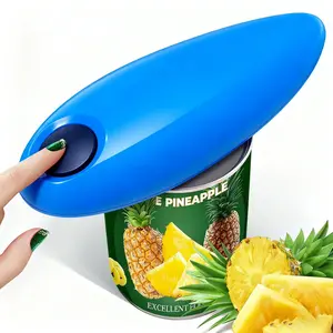 One Touch Electric Can Opener Fits Almost All Can Sizes for Seniors with Arthritis Hand Held Battery Operated Smooth Edge Food Safe Kitchen Gadgets Automatic Can Opener for Kitchen