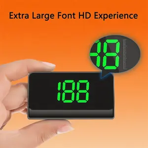 Universal GPS HUD Speedometer for Car, Digital Head Up Display with MPH Odometer, Plug Play Vehicle Electronics Gadget for Truck SUV