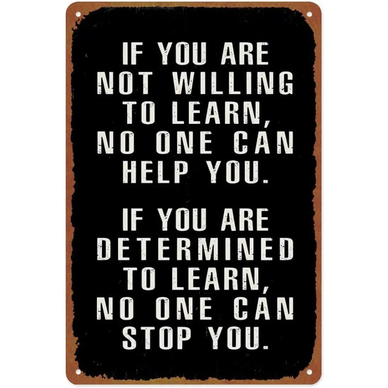8x12 in Vintage Aluminum Office Plaque Sign - Lightweight, Corrosion-Resistant Decorative Wall Art with Motivational Quote, Novelty & Stylish Home Sign for Room Decor, Home Supplies, Novelty Home Signs