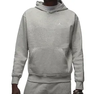 Nike air Jordan Brooklyn Fleece Sweatshirt Grey White FV7281-050 Men's Fashion Tops