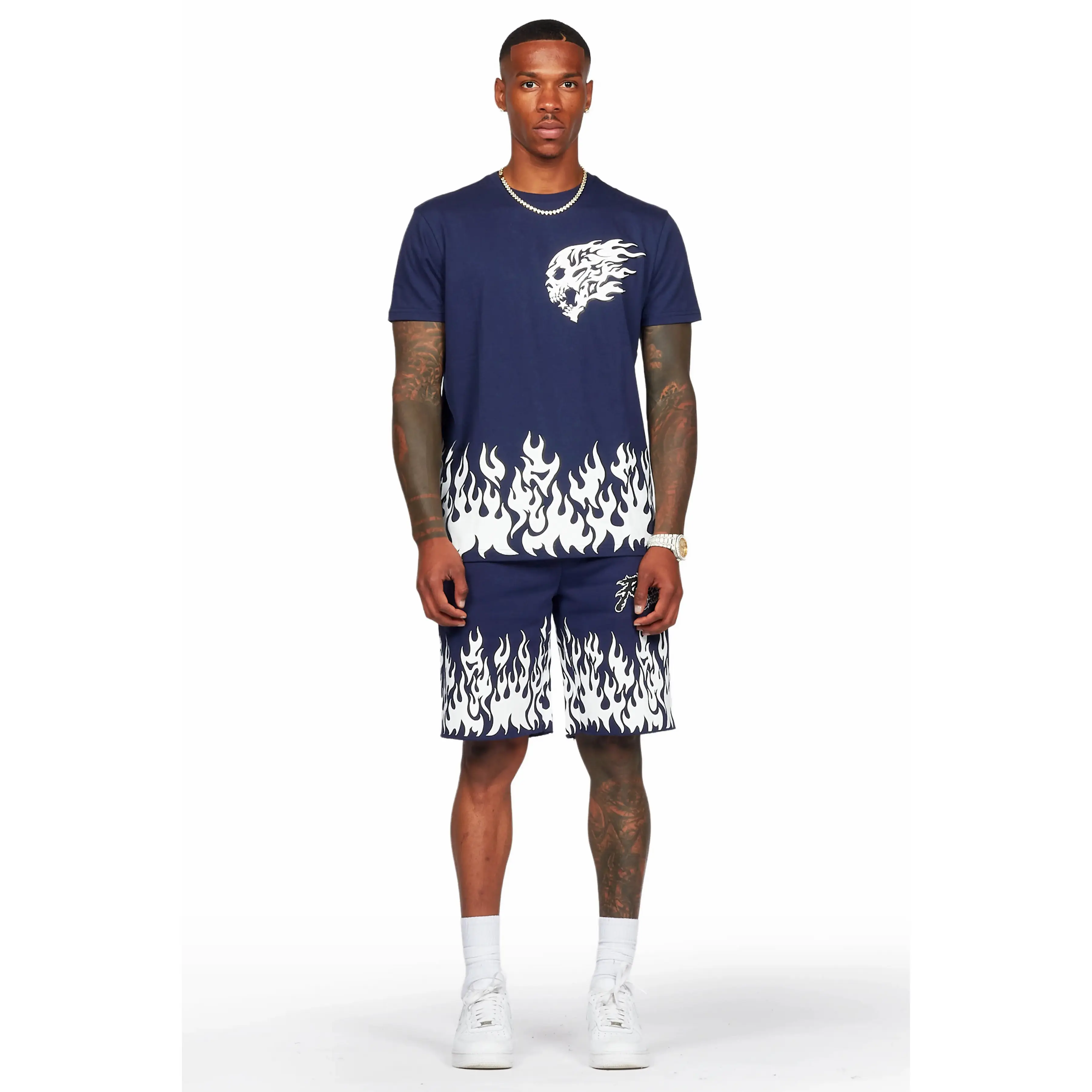 Bubble Navy T-Shirt/Short Set