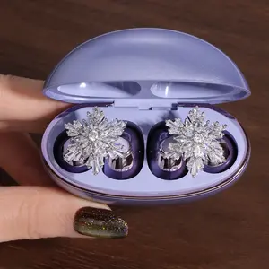 Includes shipping cost: wireless clip-on earbuds with snowflake design and bow decorations; soft silicone clip-on earbuds; noise-cancelling sports clip-on earbuds; Bluetooth earbuds for calls and listening to music