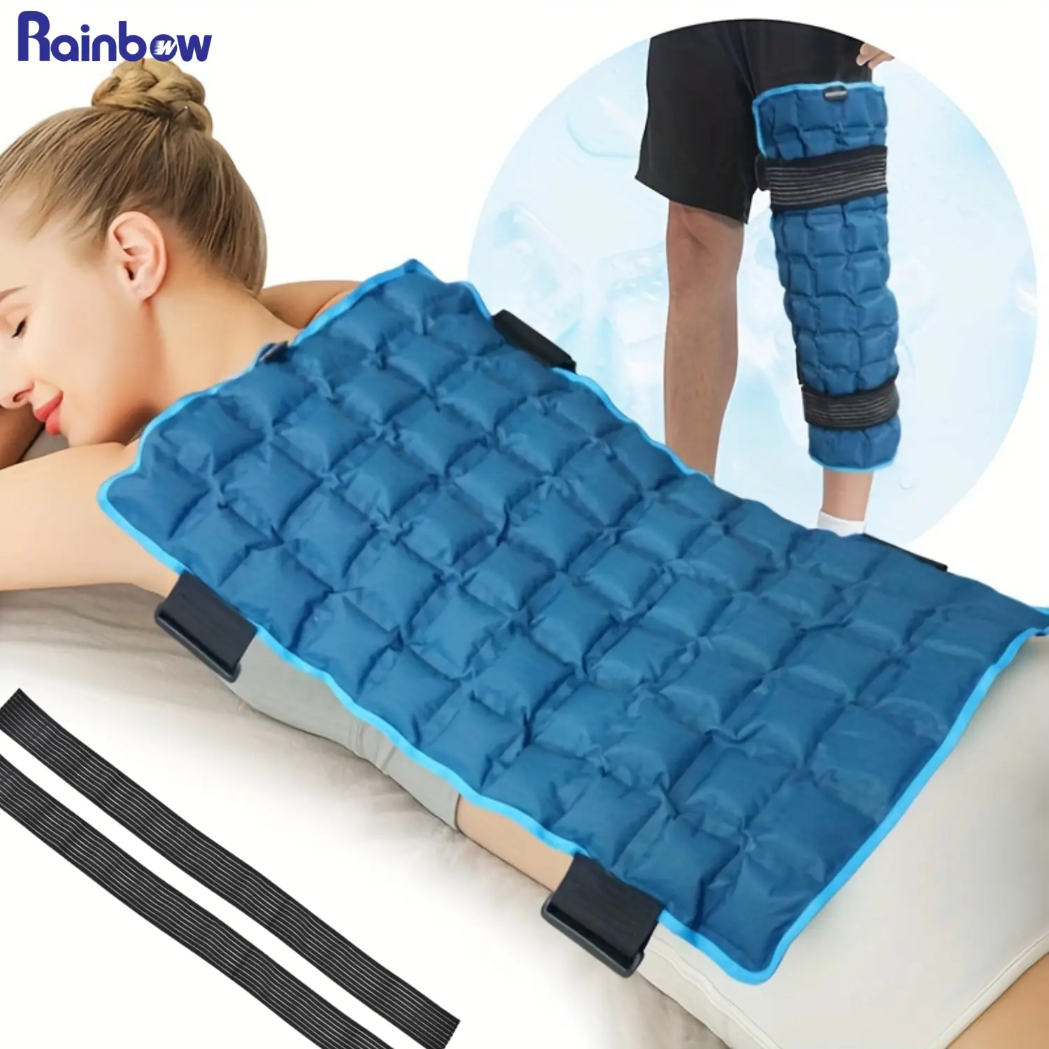 Large Ice Pack for Back (13"x21") - Ice Packs for Injuries Reusable - Hot Cold Therapy Pad for Pain Relief, Swelling, Stiffness, Sprains, and Surgery Recovery