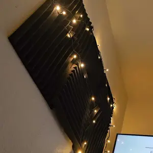 Durable Acoustic Audio Visual Accessories Noise Reduction Soft Foam Panels Black 1x12x12 Inches for Audio and Video Room Noise Reduction Studio, Soft Foam Panels for Walls, Suitable for Live Broadcast Audio and Video Room Recording Room