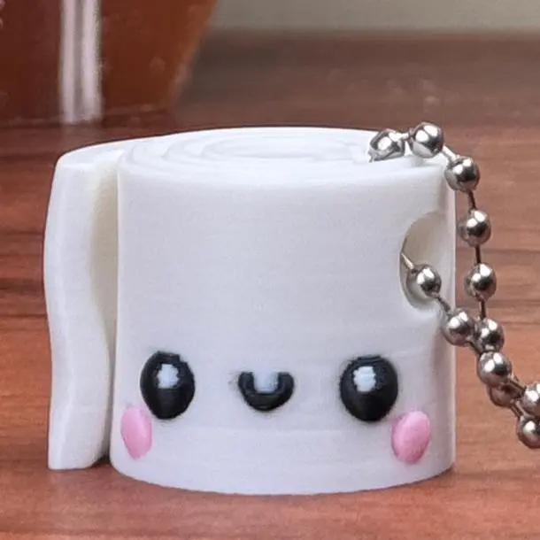 Toilet Paper Keychain - Perfect for Carrying Your Keys and More cute keychain keychain gift perfect accessory keychains sweet gift unique holiday portable keychain girl jewelry trendy