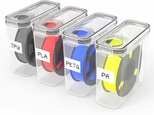3D Printer Filament Storage Box - 4-Pack Reusable Silica Gel Desiccants, Moisture-Proof Container for 1KG PLA/ABS/PETG Filament Spools