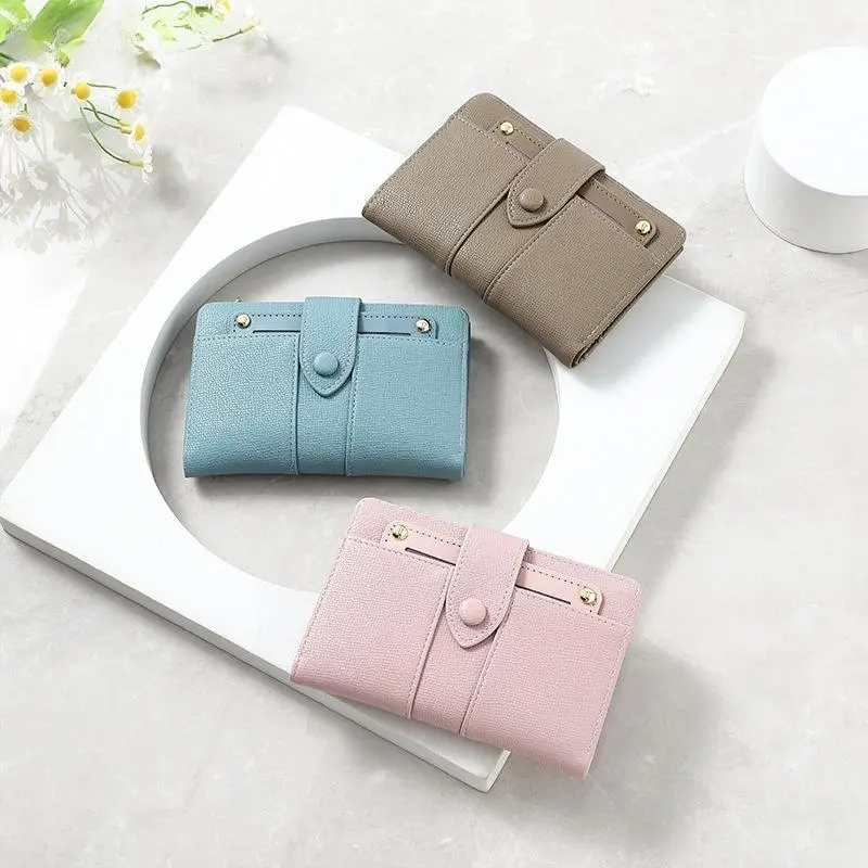 Women's Cowhide Lightweight Striped Zip-Around Wallet Clutch Minimalist Kiss Lock Coin Pocket Slim Compact Compartmentalized for Daily Use Travel, Leather Zip Wallet, Minimalist Wallets