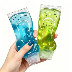 Jam Tube Squishy - Strawberry & Blueberry Moldable Non-Rebound Fidget Toy | Soft Gel Stress Ball  Neon Putty