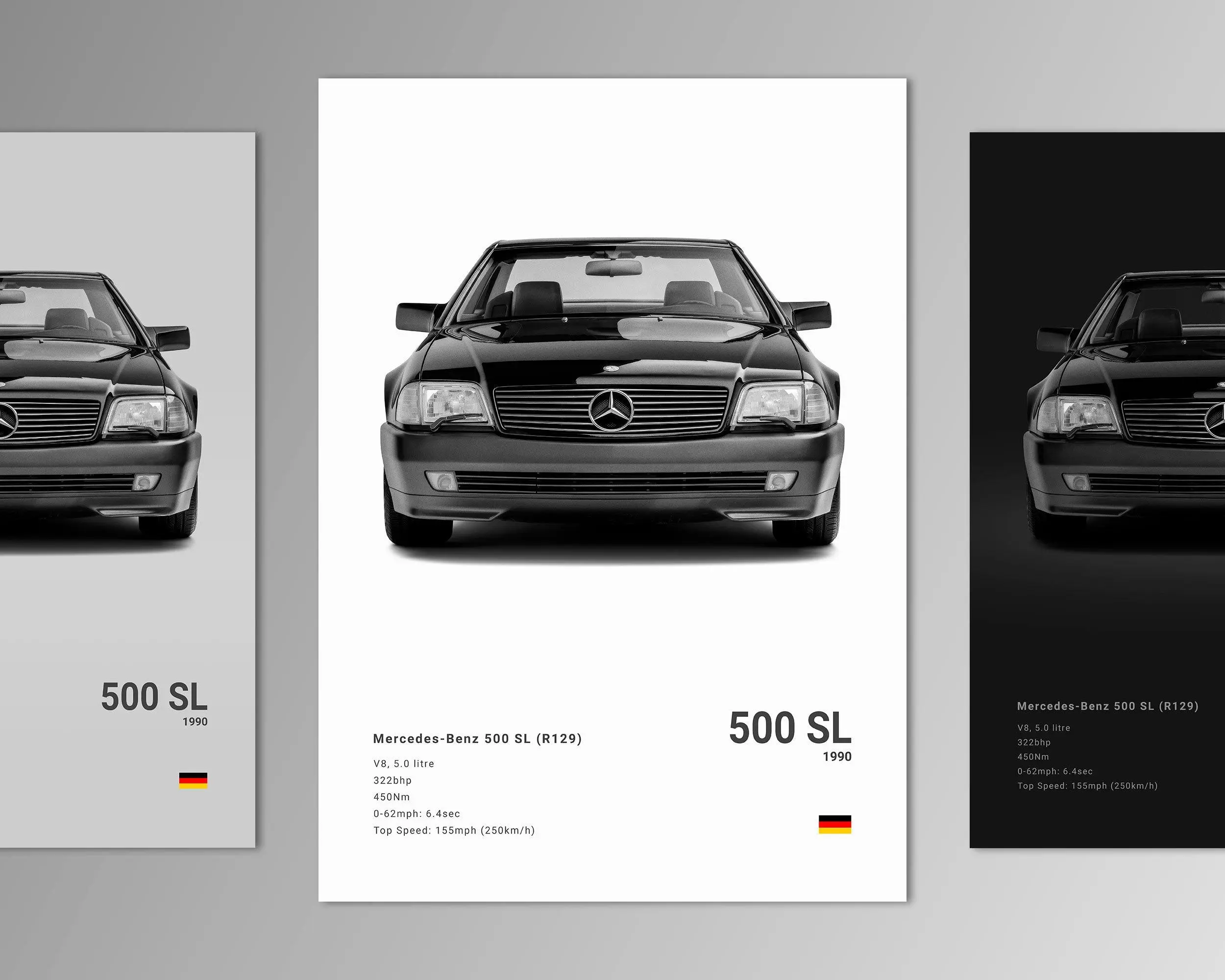 Mercedes 500 SL R129 Poster Print | Wall Art | Car Photography
