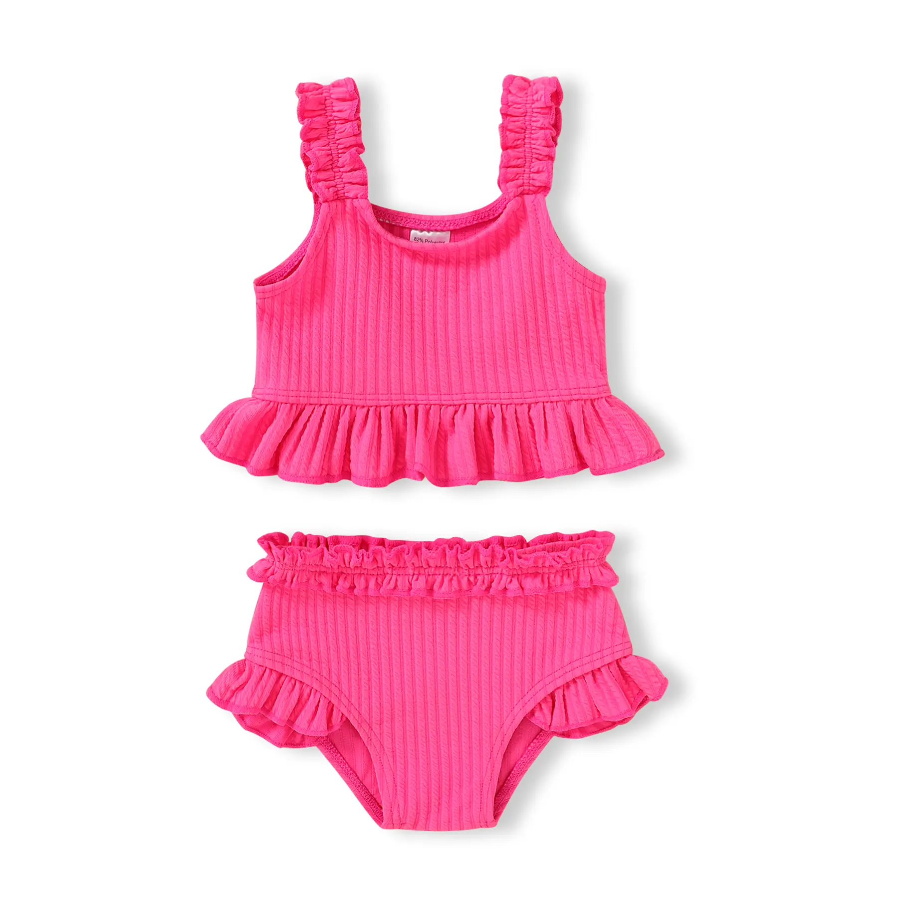 Baby Infant Swimsuit Girl Toddler Bathing Suit Girl Summer Beach Bikini Tankini 2-Piece Swimwear 3-24 Months 2t-5t Swimoutfit