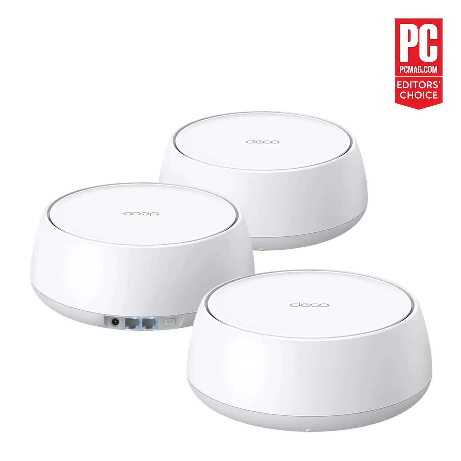 TP-Link Deco BE25 (3-Pack) Deco 7 BE5000 Dual-Band Wi-Fi 7 Mesh System | 4-Stream 5 Gbps, 240 Mhz | Covers up to 6,600 Sq.Ft | 2X 2.5G Ports Wired Backhaul | VPN,MLO, AI-Roaming, HomeShield,