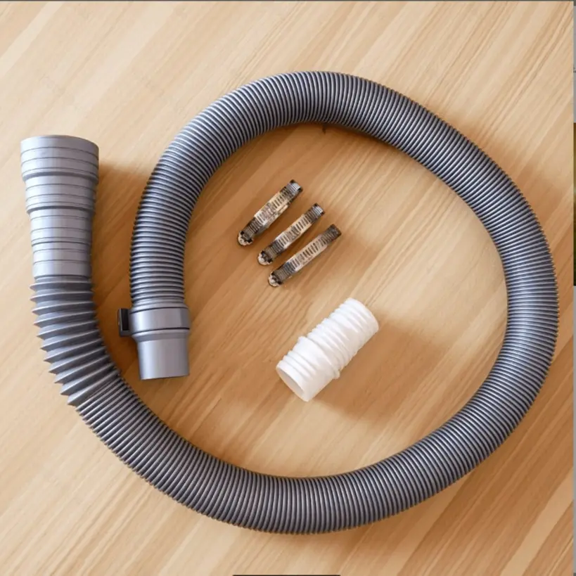 Universal Household Replacement Washing Machine Drain Hose Set, Includes Connector and Clamps, 1m/2m/3m Lengths, Fits 3cm-4.2cm Pipes, Ideal for Kitchen Sink
