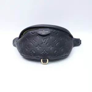 Pre-owned Louis Vuitton Leather Belt Bags Monogram BumBag Black Belt Bag T10399968