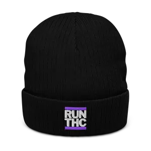 RUN THC | Purple | Ribbed Knit Beanie