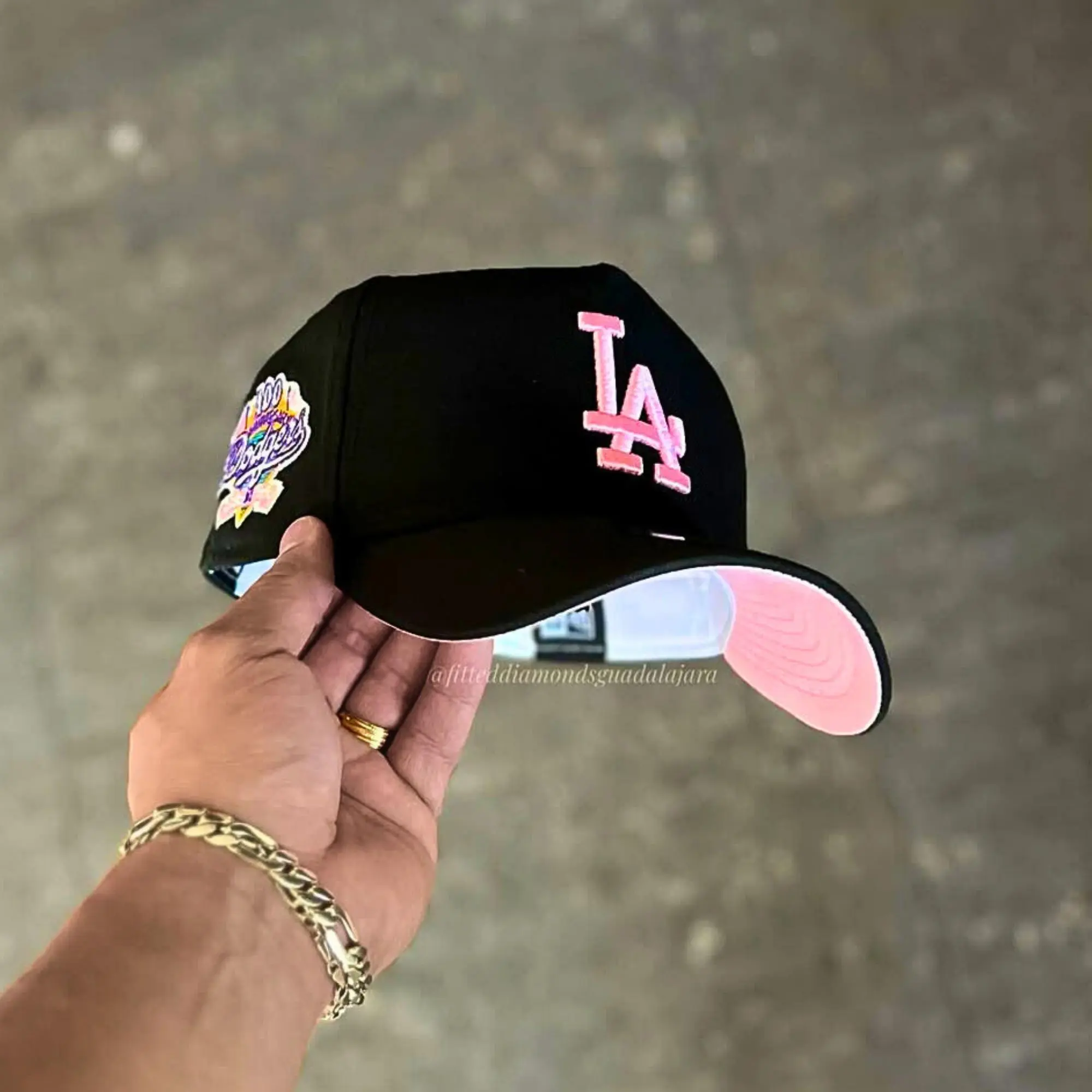 New Era MLB LA Dodgers & NY Yankees 9FORTY 59FIFTY Snapback Adjustable Baseball Cap Black Pink Embroidered LA Logo Curved Brim Adjustable Unisex Baseball Hat Retro Vintage Streetwear Look Hip Hop Style USA Urban Fashion Trend 2026 TikTok Viral Headwear