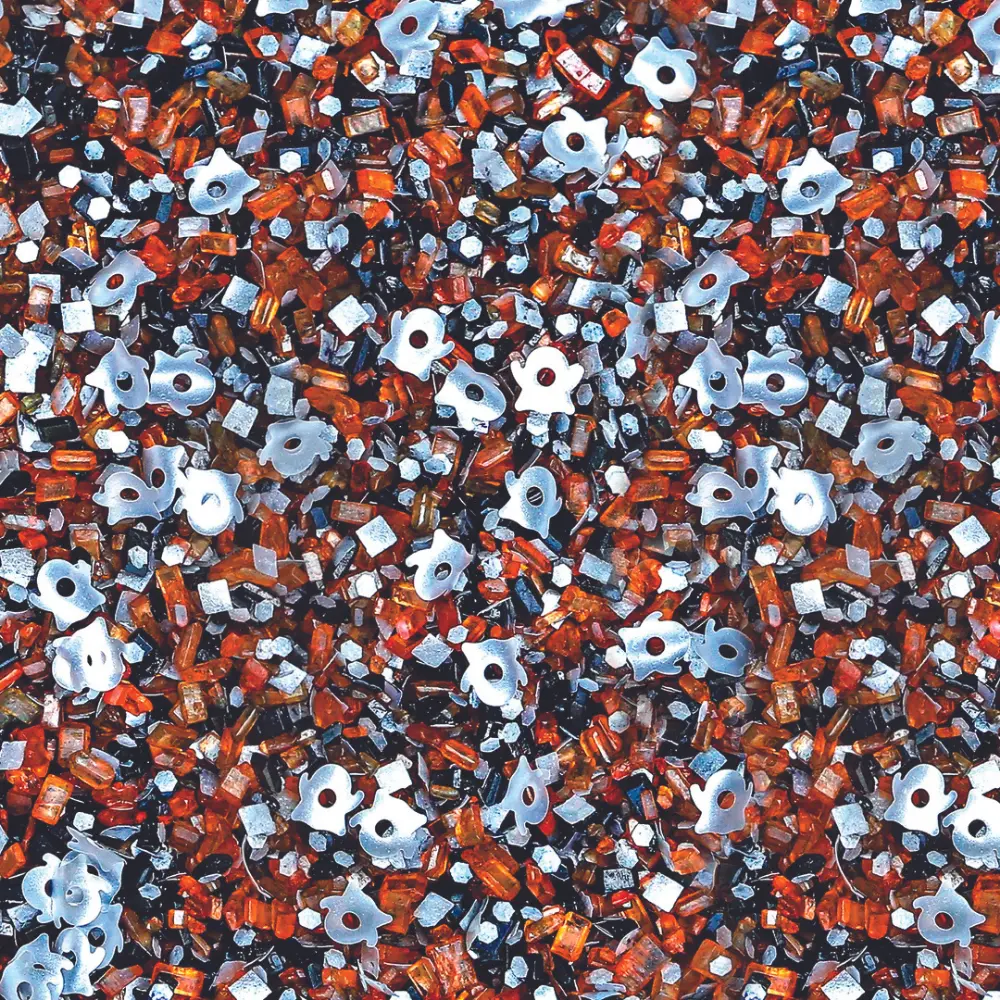 Ghoul's Night Out Glittery Sugar - 3 oz Edible Sprinkle Mix with Black Orange Crystals & Silver Ghost Glitters for Halloween & Spooky Fun Baking