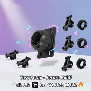 4PCS 17mm Ball Joint Mount Socket  4-Button Lock Tightening Nut Replacement for CarPlay Screen, GPS & Phone Holder