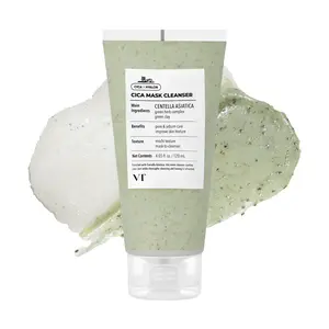 [VT Official] CICA Mask Cleanser, 2-in-1 Facial Wash, Non-Drying Clay Mask, Gentle Pore Care, Exfoliating, Hydrating, Centella Asiatica for Acne-Prone & Sensitive Skin, Korean Skincare (4.05 fl. oz)
