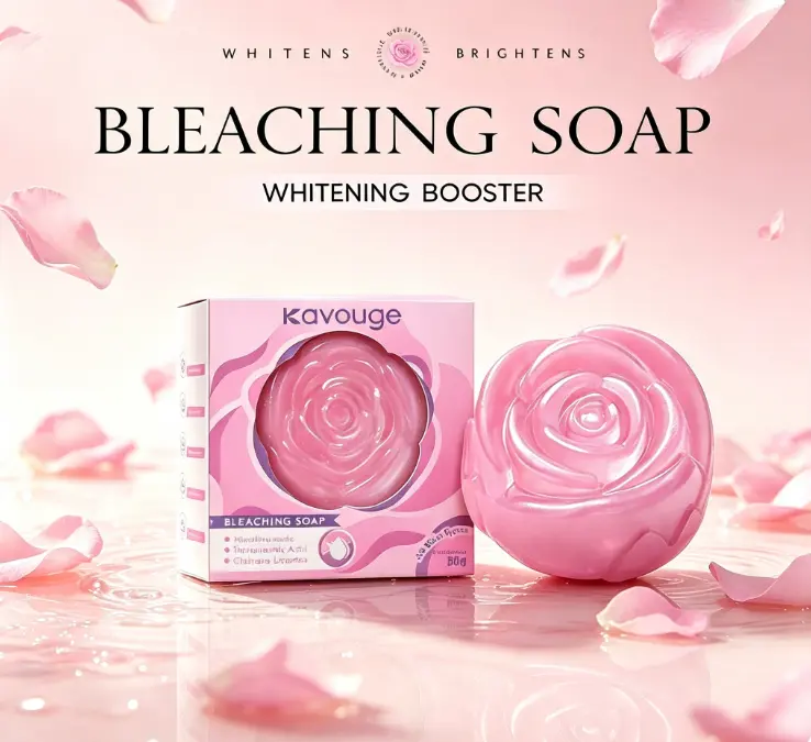 Niacinamide Infused Rose Soap – Brighten, Hydrate, Long-Lasting Rose Fragrance, Suitable for Face & Full Body Cleansing