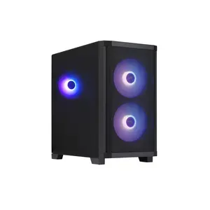 Rosewill FBM-X3 Black Micro ATX Mid Tower Case - Tempered Glass Side Panel, High Airflow, 3x PWM ARGB Fans, Pre-Installed 650W 80+ Gold PSU