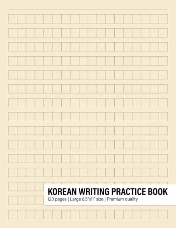Korean Writing Practice Book: Korean Notebook For Hangul, Hangul ManuscriptPaper For Korean Language Learning