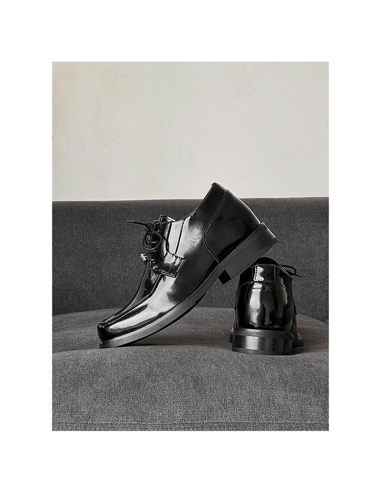 2026 Men's Square Toe Derby Shoes, Niche Trendy Casual Business Formal Shoes, Versatile Dress Shoes for Office & Daily Wear