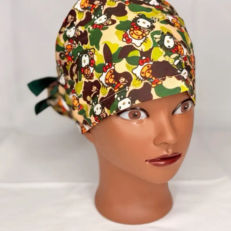 Kitty Luxe Satin-lined Scrub Cap