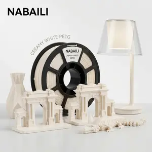 NABAILI Creamy White PETG 3D Printing Filament, High-Quality Material for Detailed Prints and 3D Printing Projects