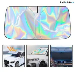 LEIBOO Foldable Anti-UV Windshield Sunshade, Multipurpose Car Front Window Heat Protective Umbrella for Sedan SUVs, Automotive Exterior Accessories for Men & Women, Car Stuff, Vehicle