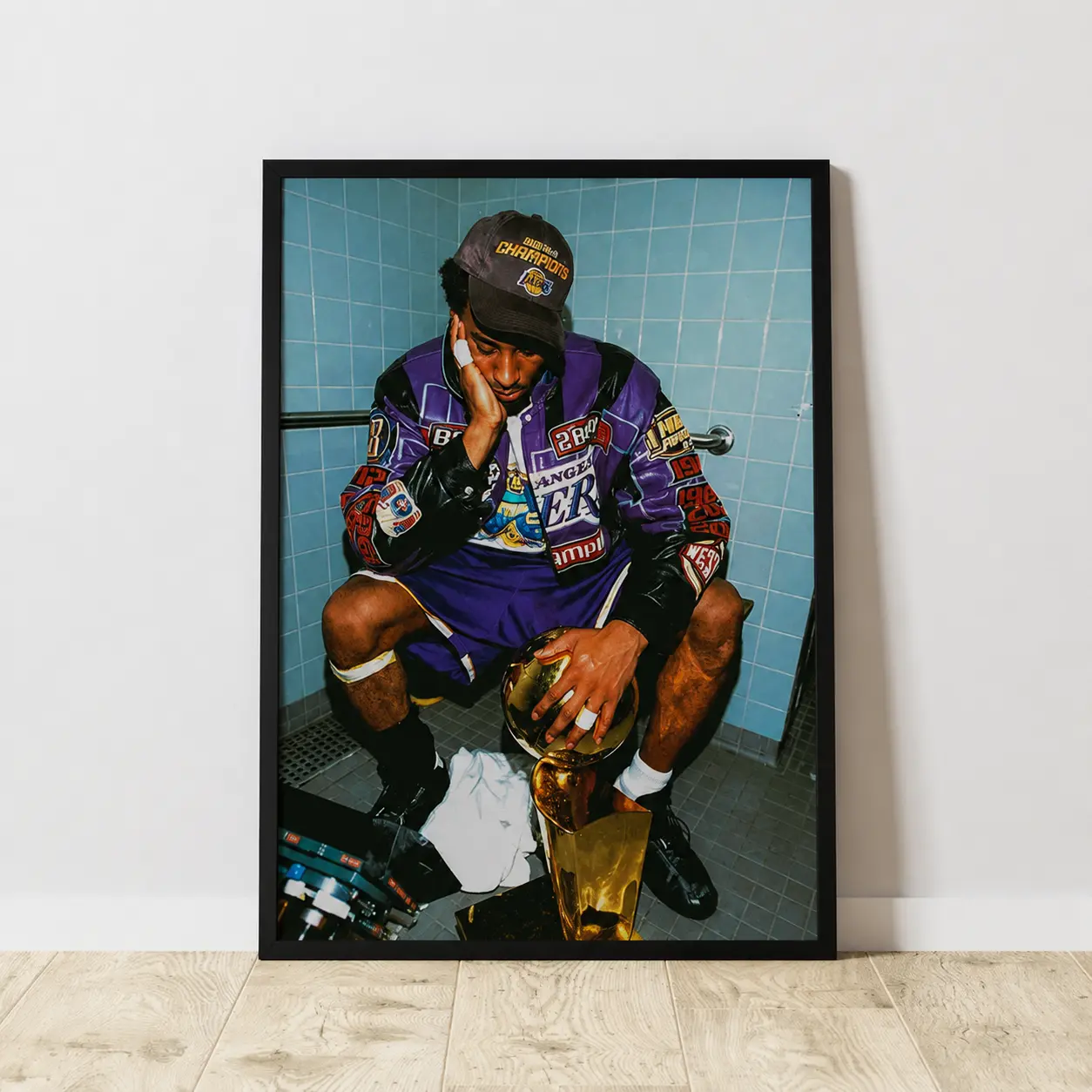 Kobe Bryant Inspired Vintage Black Mamba Basketball Canvas Wall Art Print - A-Frame Ready-to-Hang, Fade Resistant, Mamba-Style Energy, Instant Room Lift, Man Cave & Dorm Decor for Guys Home Decor, Wall Picture Decor