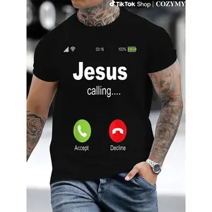 100% Cotton Jesus Calling - Christian Religious Bible Church T-Shirt