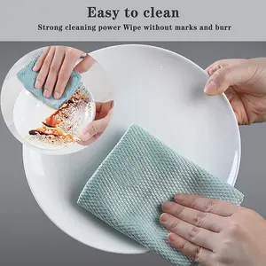 Fish Scale Cloth Polishing Cloth Reusable Cleaning Cloths for Glass Kit 10 Soft Microfiber Cleaning Cloth for Glass