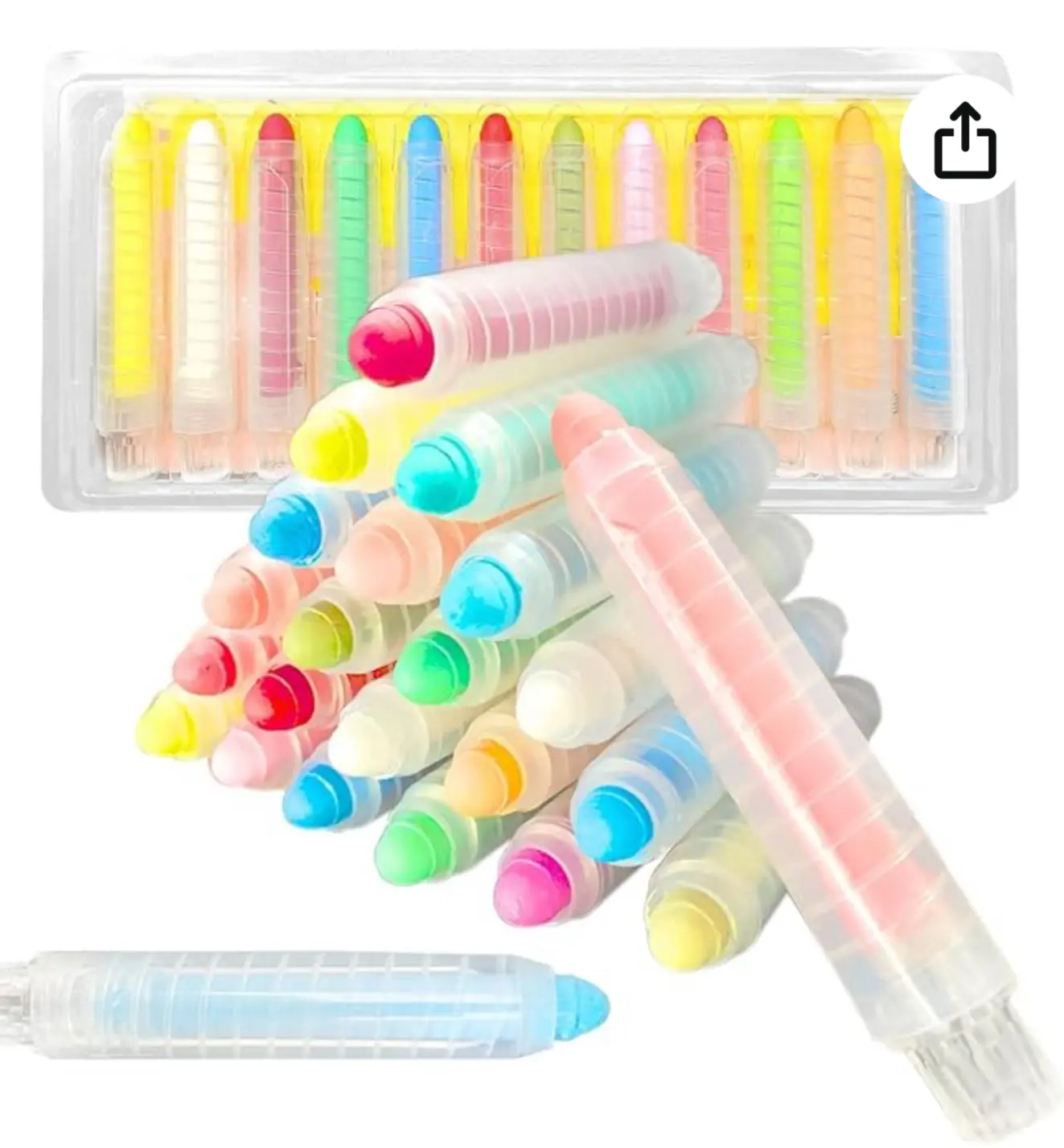 12 Pcs Sidewalk Chalk Set for Spring,free Washable Outdoor