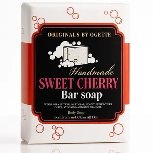 SWEET CHERRY BAR Soap - 200g, Soft Soap with Fragrance, Ideal for Daily Use