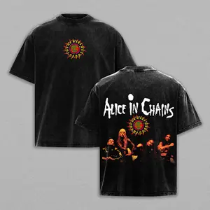 Alice in Chains Dirt Album Heavy Metal Shirt, Unisex Oversize Rock Band Washed Heavyweight Cotton T-shirt, Gift For Gothic Punk Emo Grunge sleep token merch vintage shirts