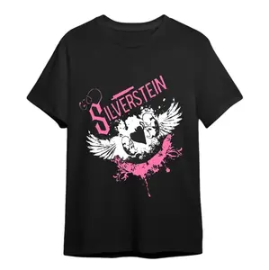 Silverstein Dueling Fetus Scene Emo Post Hardcore Band T Shirt Gift For Fans Unisex Short Sleeve Graphic Tee Soft Cotton Comfortable Breathable Streetwear Vintage Summer Cool High Quality Fashion Top