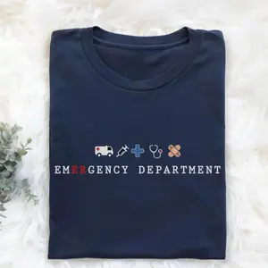 Emergency Department T-Shirt, ER Nurse Shirt, Emergency Room Gift, ER Tech Tee, Emergency Nurse Gift, Emergency Medicine Hoodie, Nurse Grad For Her