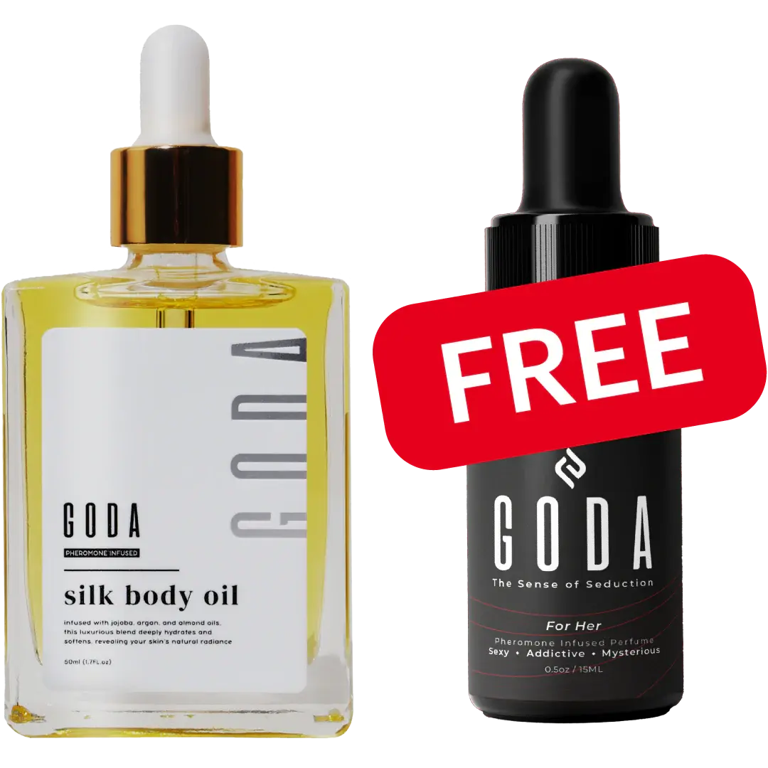 GODA Silk Body Oil - 1.79L oz Lightweight Scented Formula with