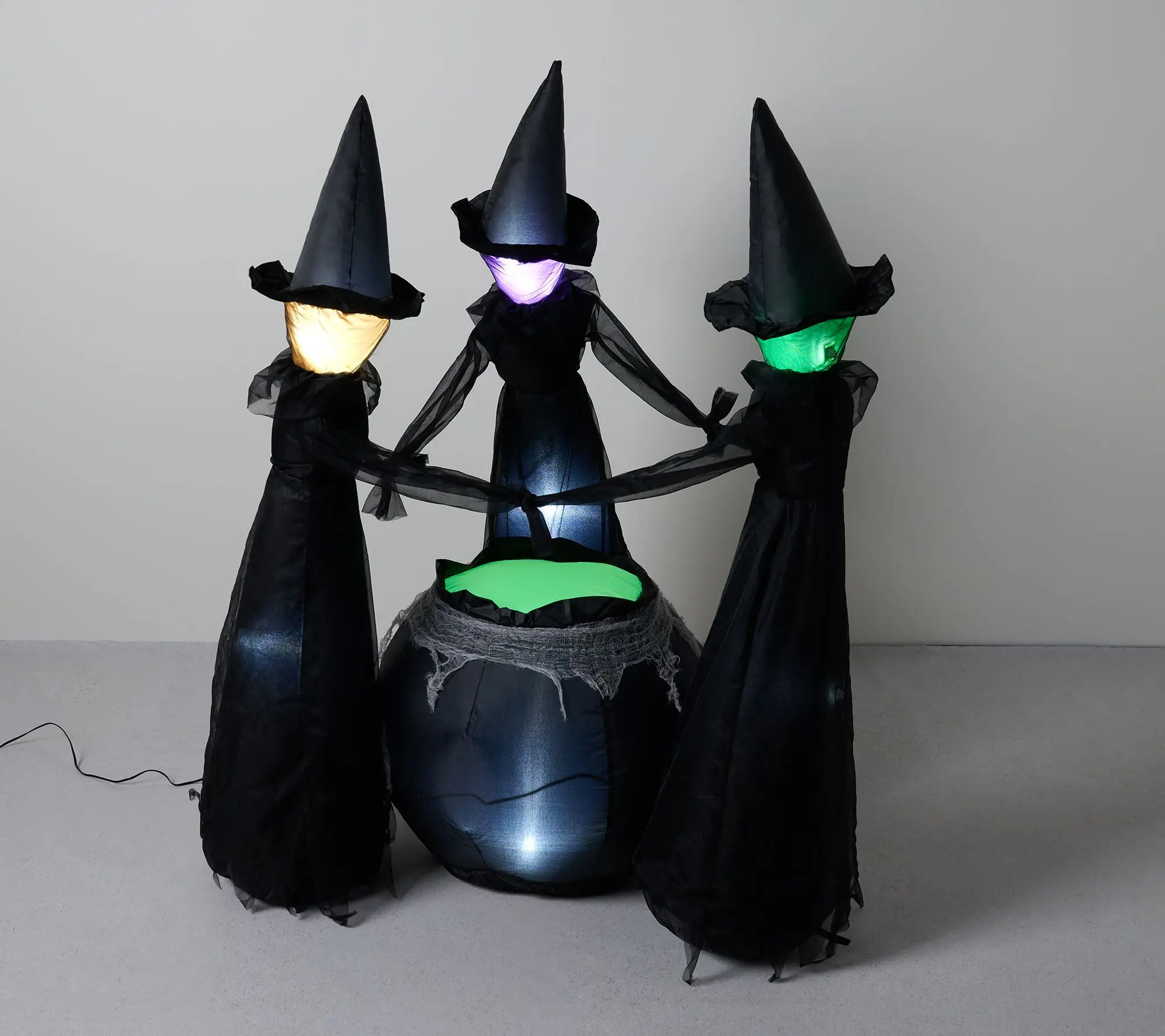 Hay & Harvest 44" Inflatable Witches and Cauldron