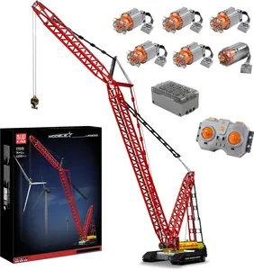 Mould King 17015 Crawler Crane Building Block Sets, High-up 210cm LR-13000 Caterpillar Crane, APP Dual Remote Control Building Blocks Bricks,4318 Parts with 6 Engines Truck Rope Crane, Christmas Gift