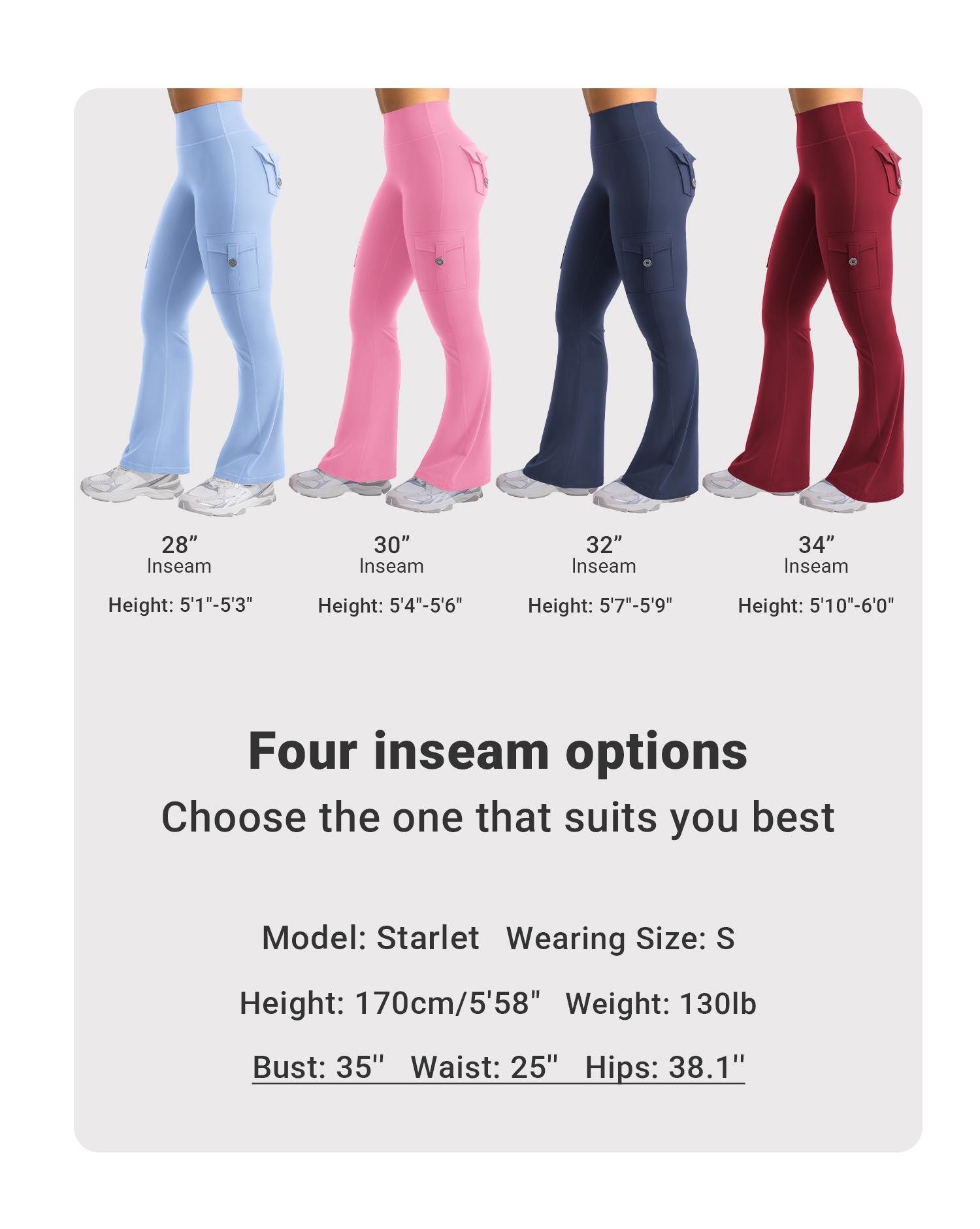 YEOREO CoreFlex Women's Workout Flare Leggings with Pockets Hidden Scrunch High Waisted Cargo Gym Yoga No Front Seam Leggings Flared Joggers Fitness Outfit Camouflage Sports Pants 75% Nylon 25% Spandex summerwins