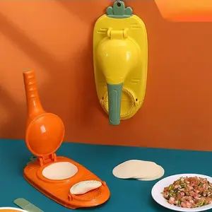 2-In-1 Dumpling Maker, Manual Meat Filling Wrapping Machine for Chinese Dumplings, Wontons, Handmade Pastry, Perfect Kitchen Tool