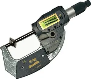 iGaging Origin SpeedMic Digital Disc Micrometer (Model 35-070-d01, 0-1"/0-25mm) - IP65 Protective Rating, Patented Lever Spring Load Movement, Batteries Included, Data Output Button, Quick Release, 0-3" Sets Available